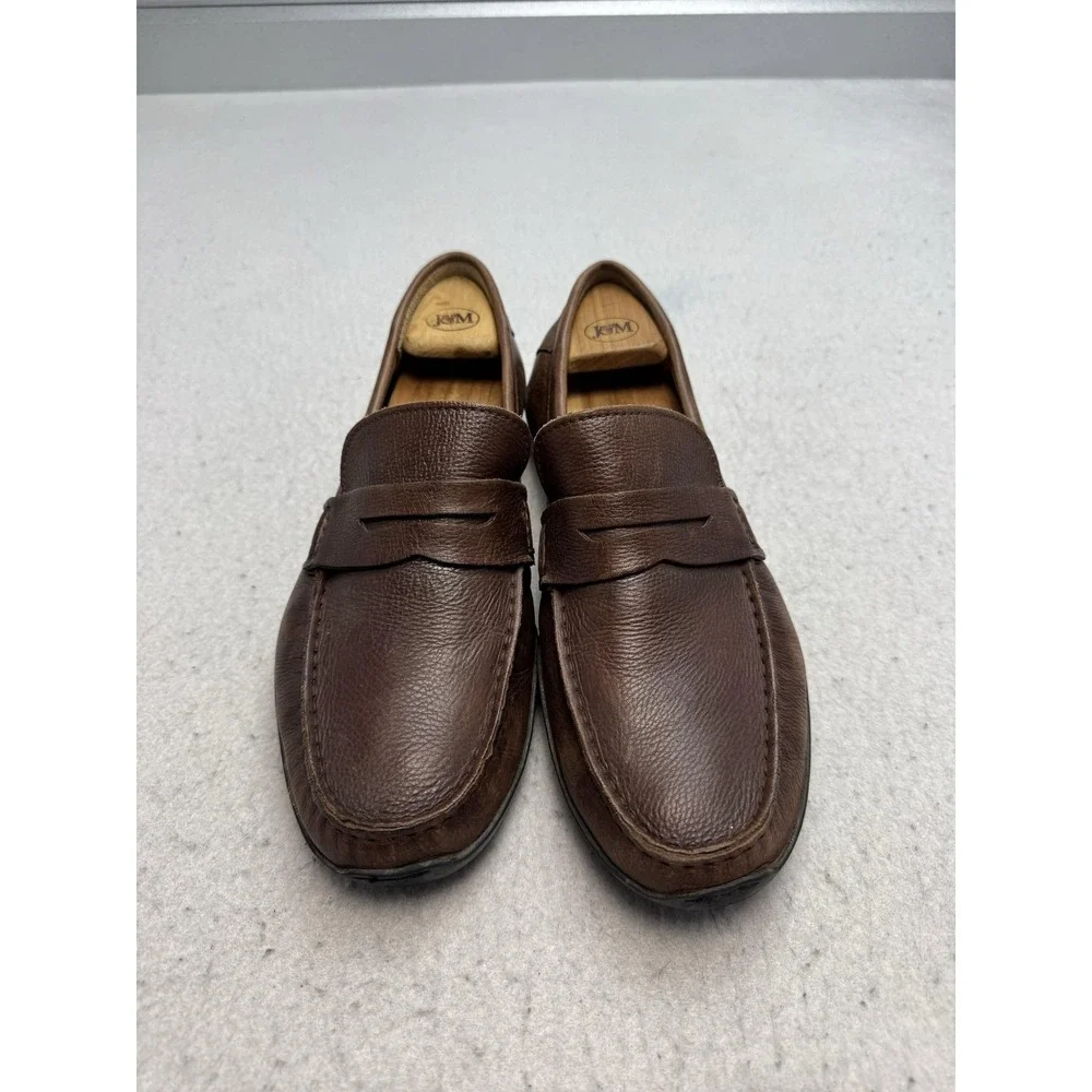 Samuel Hubbard Shoes Mens Size 10.5 Brown Leather Slip On Loafers M2111-601